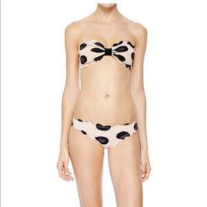 Marysia Swim Antibes bikini scalloped XS/S pink black